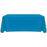 6' Blank Solid Color Polyester Table Throw - Cobalt