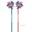 Custom Pinwheel W/ Logo, Patriotic Mylar 4.5" Dia, Price/piece