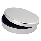 Custom Silver Plated Oval Box