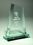 Custom Jade Acrylic Slope Award (6 1/2"x 9 1/4"x 3/4") Laser Engraved, Price/piece