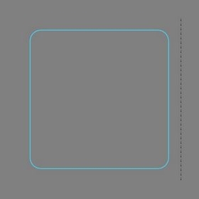 Custom Square 1-5/8 Paper A/F W/Tab
