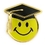 Blank Smile Face Graduation Pin, 3/4" W, Price/piece