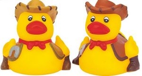 Custom Rubber Western Cowboy Duck