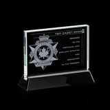 Custom Starfire Walkerton Award w/ Rosewood or Black Wood Base (3