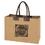 Custom Jumbo Jute Tote Bag, 20" W x 14" H x 9" D, Price/piece