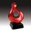 Custom Red Art Sculpture Award (14"), Price/piece