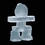Custom Frosted Inukshuk Sculpture (2 1/2"), Price/piece