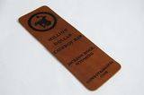 Custom Made in the USA-Engraved Leather Bookmark, 6