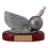 Custom 5" Resin Golf Trophy w/Iron Head & Dimpled Ball on Wood Base, Price/piece