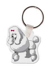 Custom Poodle Animal Key Tag