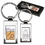 Custom Silver Rectangular Metal Keychain, 1" L x 2" W x 1/8" H, Price/piece