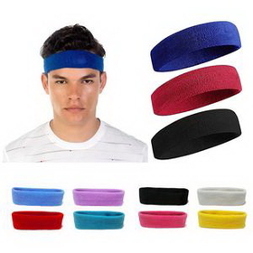 Custom Sport Headband With Direct Embroidery, 6 5/8" L x 2" W