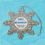 Custom Stock Snowflake Ornament with printed center - USA MADE, 2 1/2" Diameter x 0.5mm Thick, Price/piece
