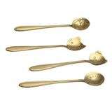 Custom Gold Plating Finished Stainless Steel Spoon, 4.92