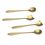 Custom Gold Plating Finished Stainless Steel Spoon, 4.92" L x 1.06" W, Price/piece