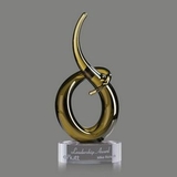 Custom Eastleigh Hand Blown Art Glass Award