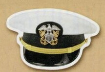 Custom 3.1-5 Sq. In. (B) Magnet - Navy Hat, 30mm Thick