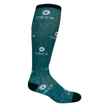 Custom Athletic Knee High Sock (Black Welt, Heel, and Toe) w/DTG Printing