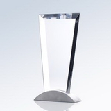 Custom Crystal Vision Award with Aluminum Base (5