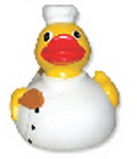 Custom Temperature Chef Rubber Duck, 3 1/8