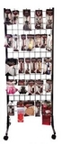 Custom Two Sided Steel Tower Gridwall Rack W/ Casters, 6 1/2' H X 30