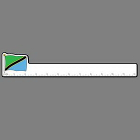 12" Ruler W/ Full Color Flag Of Tanzania