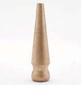 Blank Gold Wood Spear Tip For 1/4" Dowel
