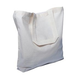 Custom Organic Tote Bag, 15" W x 16" H x 3" D