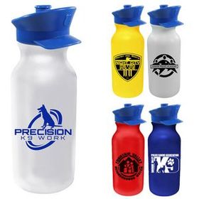Custom 20 oz. Value Cycle Bottle with Police Hat Push 'n Pull Cap