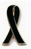 Blank In Memorial/ Mourning/ Melanoma Awareness Ribbon