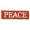 Custom Holiday Embroidered Applique - Peace, Price/piece