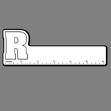 Custom Letter R 6 Inch Ruler