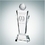 Custom Golf Conqueror Optical Crystal Award, 11" H x 4" W x 2 5/8" L, Price/piece