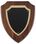 Blank American Walnut Plaque Board w/ Black & Gold Engraving Plate (9"x12"), Price/piece