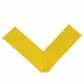 Blank Rp Series Domestic Neck Ribbon W/Eyelet (Yellow), 30" L X 1 3/8" W