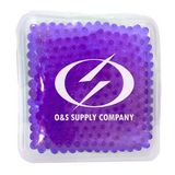 Custom Square Purple Hot/ Cold Pack with Gel Beads, 4