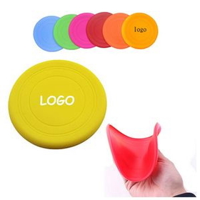 Custom Foldable Silicone Flying Disc, 7" Diameter