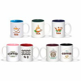 Photo Mug, 11 oz. Coffee Mug with Handle, Ceramic Mug, Personalised Mug, Custom Mug, Advertising Mug, 3.75" H x 3.25" Diameter x 3.25" Diameter