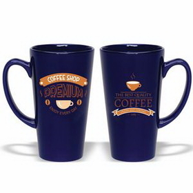 Coffee mug, 16 oz. Caf?Ceramic Mug, Personalised Mugs, Custom Mug, Advertising Mug, 6.0625" H x 3.5" Diameter x 2.375" Diameter