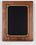 Blank American Walnut Plaque w/ Black Brass Plate & 4 Square Corners (7"x9"), Price/piece