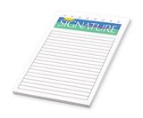 25 Sheet Non Sticky Notepad - 4 Color Process (5 3/4