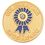 Blank Epoxy Enameled Scholastic Award Pin (Celebrating Excellence), 7/8" Diameter, Price/piece