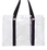 Custom Clear PVC Tote Bag w/ Colored Handle, 11" L x 4" W x 7 3/4" H, Price/piece