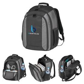 Custom Titanium Laptop Backpack, 14.5" L x 9.5" W x 19" H