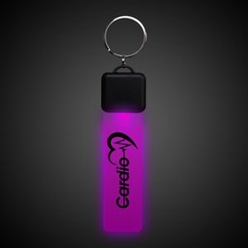 Custom Pink LED Key Chain, 4.25" H x 1" W