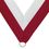 Blank Maroon/White Grosgrain Imported V Neck Ribbon - Medal Holder (30"x1 3/8"), Price/piece
