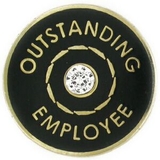 Blank Outstanding Employee Pin, 7/8