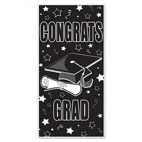 Custom Congrats Grad Door Cover, 30" W x 5' H