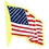 Custom Service Lapel Pin American Flag, Price/piece