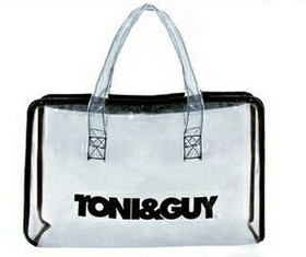 Custom Clear Salon Zipper Tote Bag, 11" L x 4" W x 7" H
